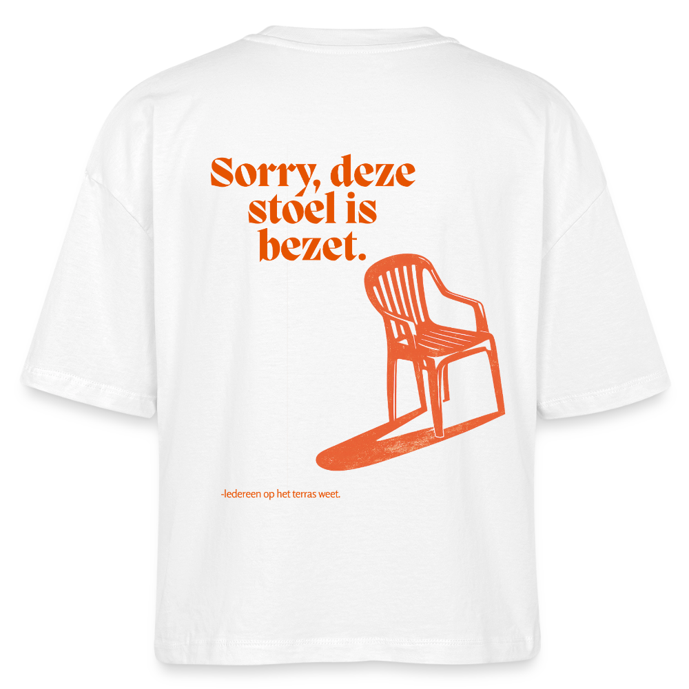 Stanley/Stella Nova Women’s Boxy Organic T-Shirt Sorry, deze storl is bezet Dutch version - white