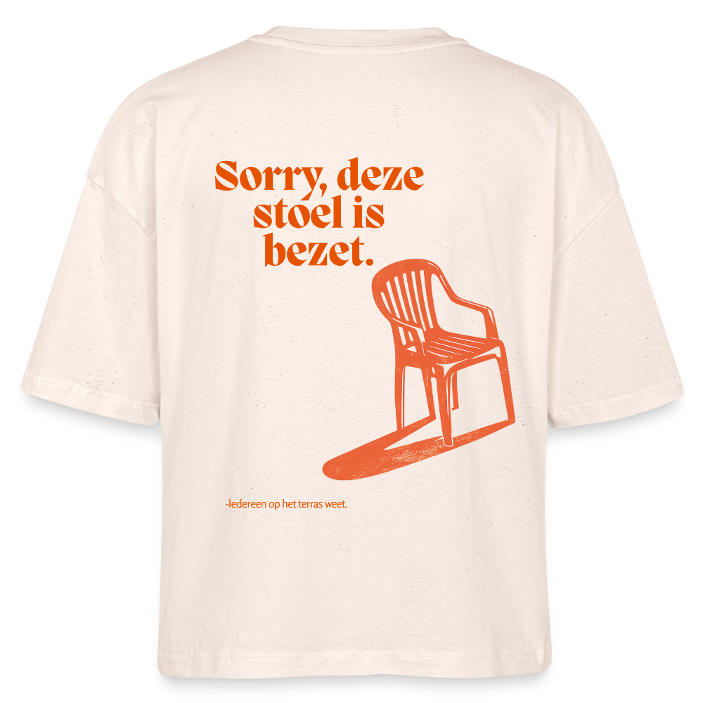 Stanley/Stella Nova Women’s Boxy Organic T-Shirt Sorry, deze storl is bezet Dutch version - soft Ecru
