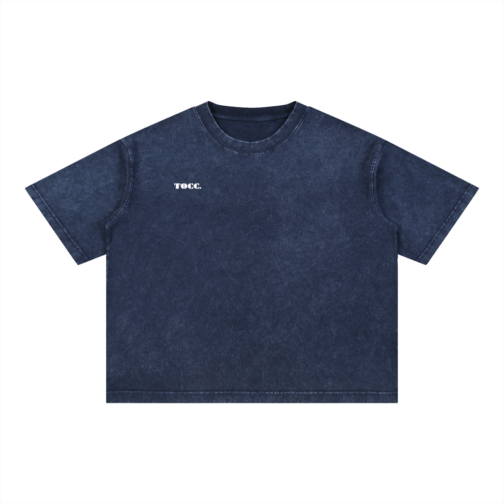 Mineral Wash Boxy Cotton T-Shirt - Monarch Tee Unisex