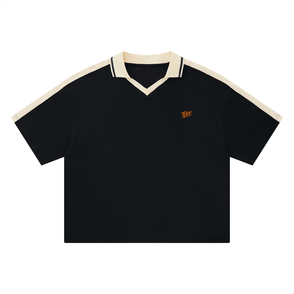 Unisex Color Block Polo Shirt
