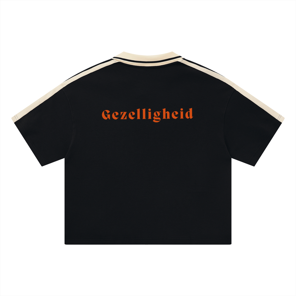Unisex Color Block Polo Shirt